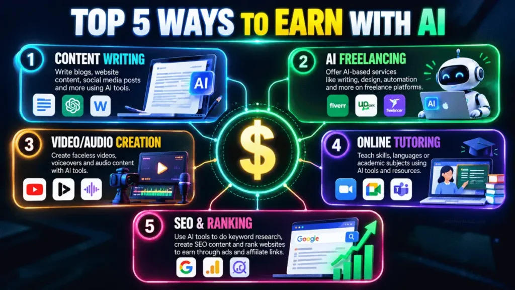 AI Tools se paise kaise kamaye Workflow