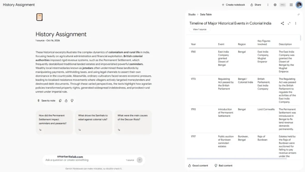 Google NotebookLM generating a study guide and podcast from a PDF lecture note