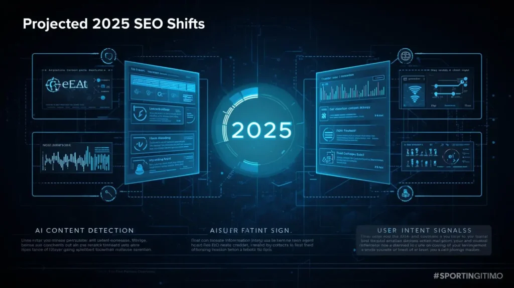 Google Helpful Content Update 2025 new features infographic.