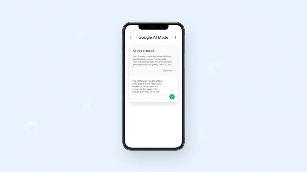 Google AI Mode Interface