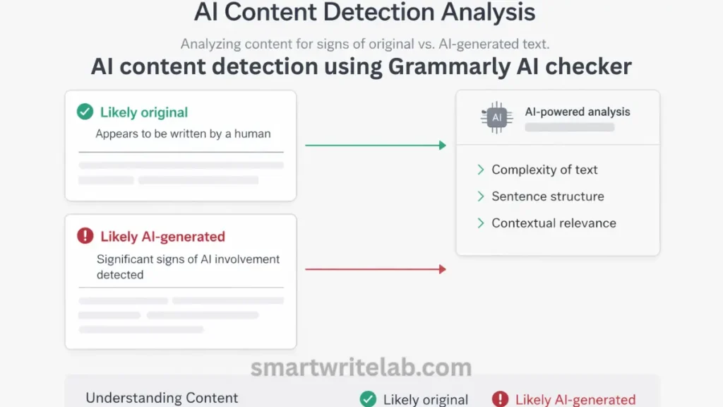 AI content detection using Grammarly AI checker