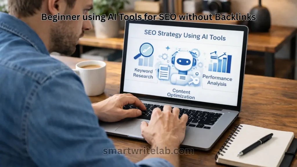 Beginner using AI tools for SEO without backlinks