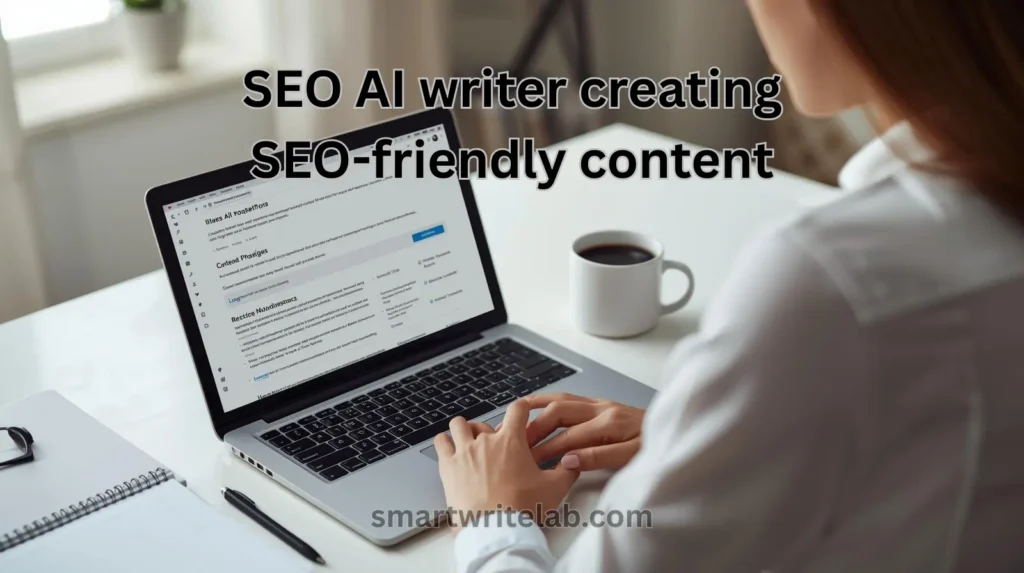 SEO AI writer creating SEO-friendly content