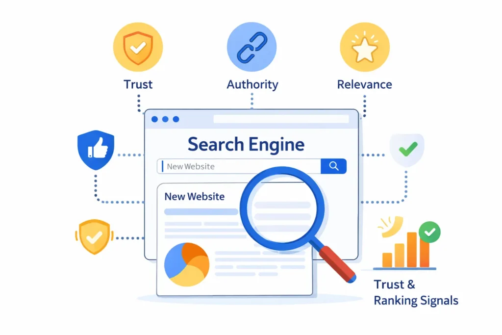 Google trust issues for new blogs