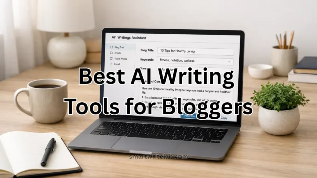 best ai writing tools for bloggers workspace setup