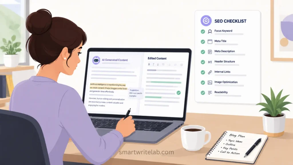 editing ai generated blog content for seo