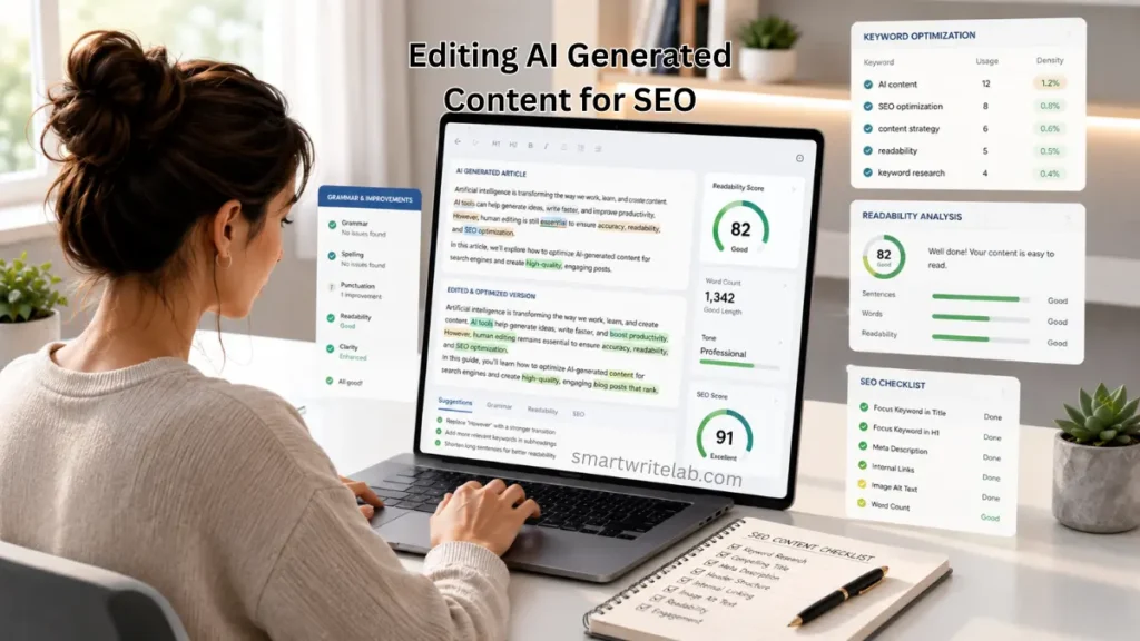 editing ai generated content for seo
