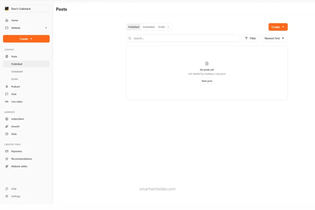 Substack — Best for Writers and Email Creators