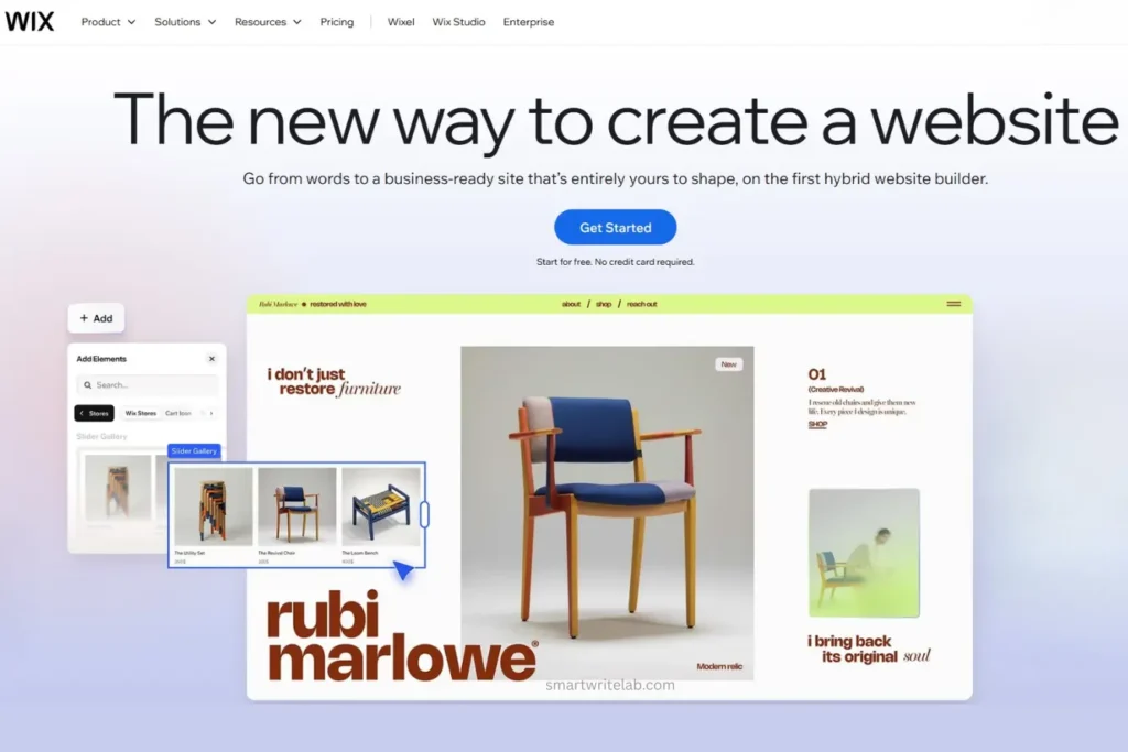Wix Free Blog