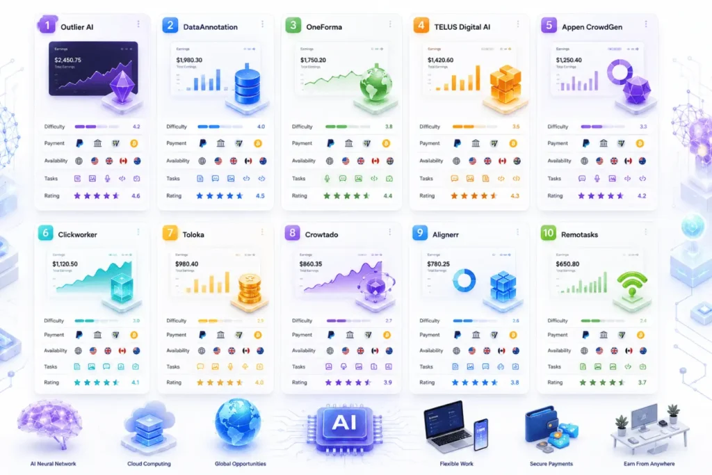 Best AI task website comprasion Table