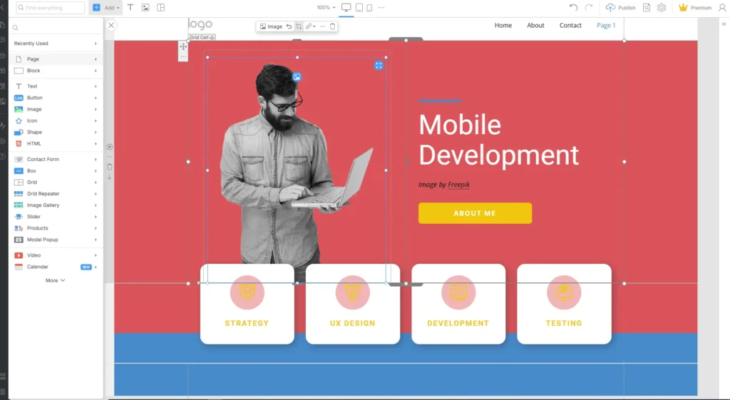 Nicepage Website Builder Dashboard