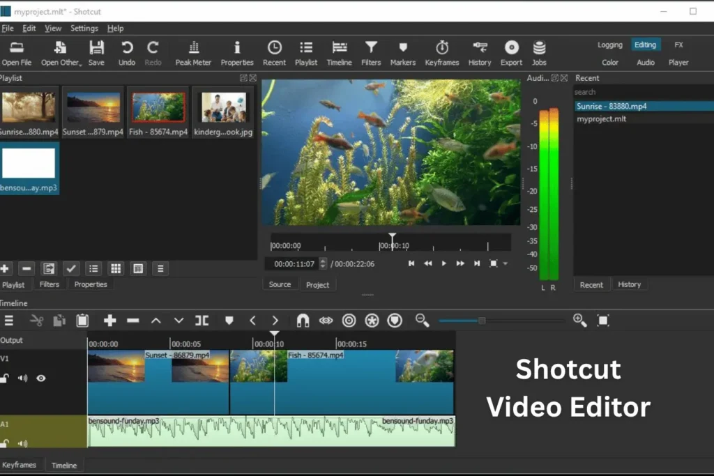 Shotcut Video Editor Dashboard
Best Lightweight Video Editors