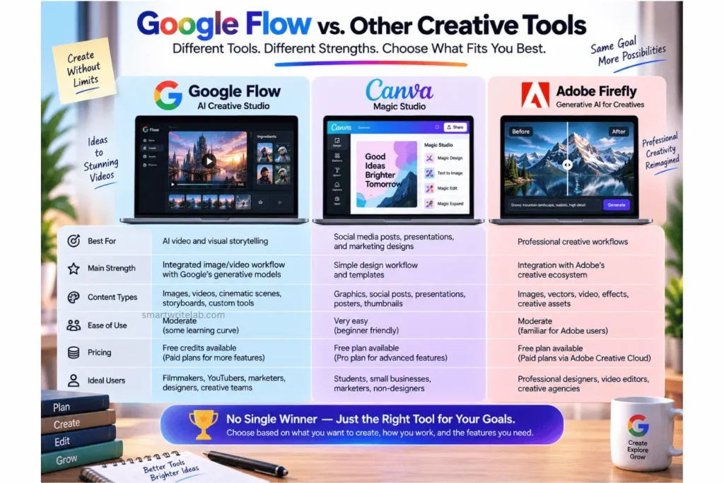 Google Flow vs. Other Creative Tools