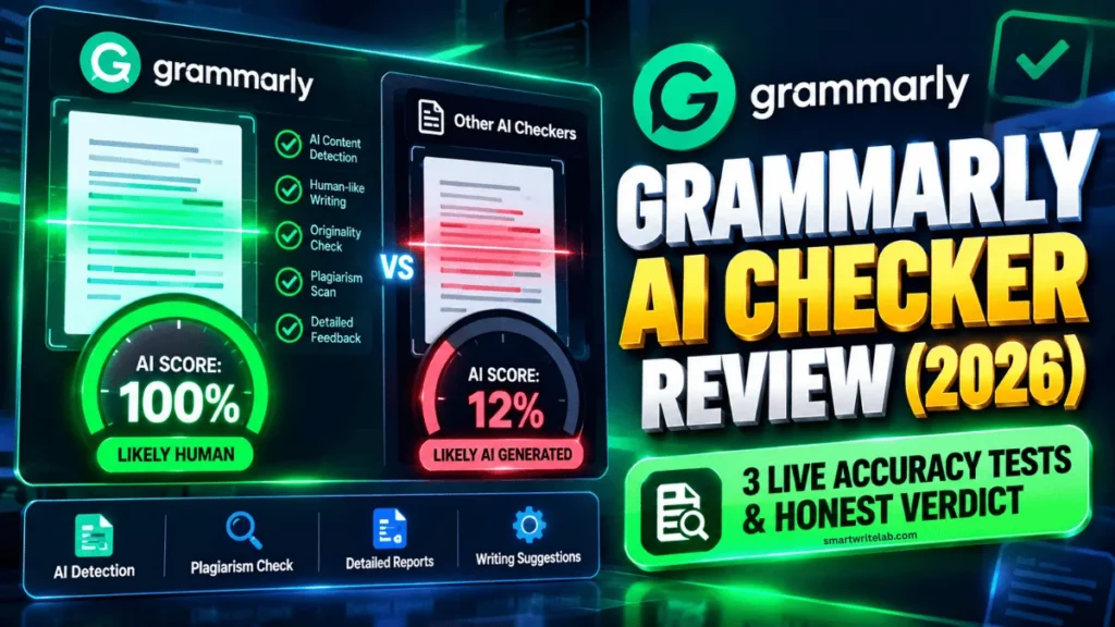 Grammarly AI Checker Review 2026 Live Accuracy Test and Score